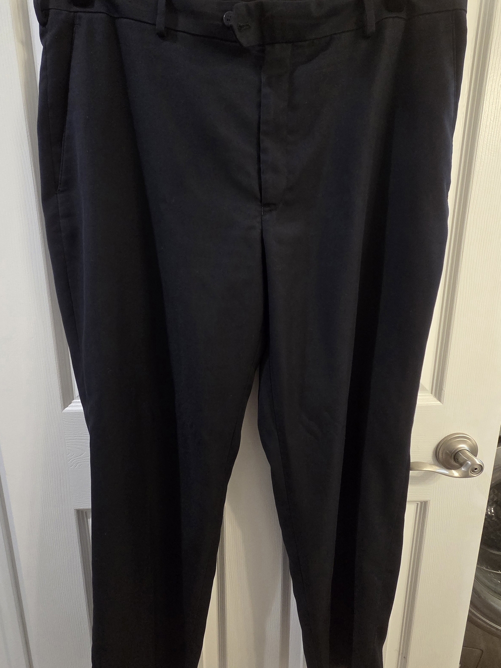 Stafford Men's Black Dress Pants - Classic Straight Fit